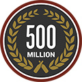 500 Million Beers badge logo