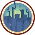 Draft City (Level 33) badge logo