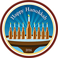 Hoppy Hanukkah (2016) badge logo