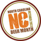 Welcome to NC Beer Month (2023) badge logo