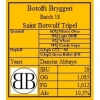 Saint Botwulf Tripel label