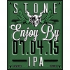 Stone Enjoy By 07.04.15 IPA label