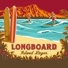 Longboard Island Lager label