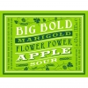 Big Bold Marigold Flower Power Apple Sour label