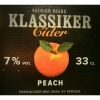Klassiker Cider Peach label