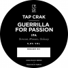 TAP CRAK / Guerrilla For Passion label