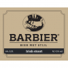 Barbier Irish Stout label