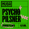 Psycho Pilsner label