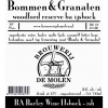 beer label for Bommen & Granaten Woodford Reserve BA IJsbock