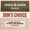 Don's Choice label