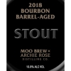 Moo Brew X Archie Rose Bourbon Barrel Aged Stout label