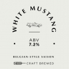 White Mustang label