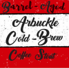 Barrel Aged Arbuckle Cold Brew Coffee Stout label