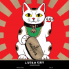 Lucky Cat label
