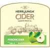 Päroncider (Pear Cider) non-alcoholic label