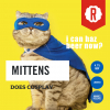 Mittens Does Cosplay label