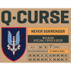 Q-Curse Never Surrender label