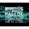 Malloc Imperial Milk Stout With Toasted Hazelnuts label