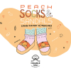 Peach Socks & Sandals label