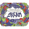 Blueberry, Strawberry, Black Currant, Frosted Cake J.R.E.A.M. label