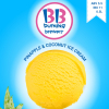 Ice Cream Pineapple & Coconut label