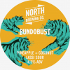 North X Bundobust Pineapple + Coconut Lassi Sour label