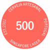 500 Singapore Lager label