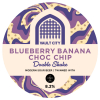 Blueberry Banana Choc Chip Double Shake label