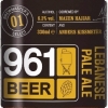 961 Beer Lebanese Pale Ale label