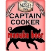 Captain Cooker White Manuka Beer label
