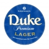 Duke Premium Lager label
