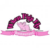 When Pigs Fly Restaurant and Woodfired Pizzeria logo