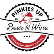 Pinkies Up Beer and Wine logo